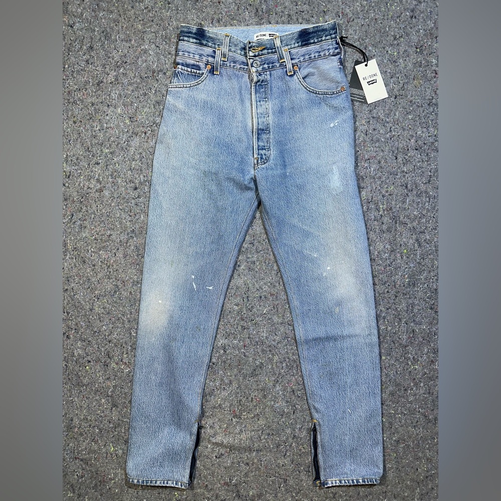 Re/Done Light Blue Straight Jeans